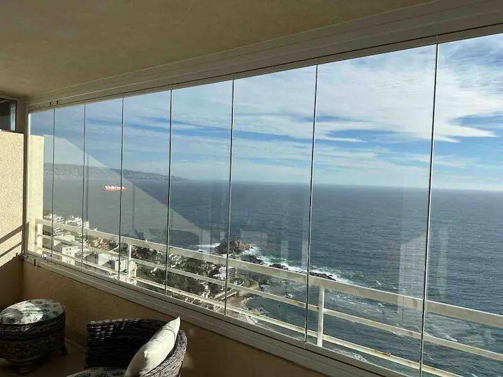 Espectacular Departamento Vista al Mar 2D/2B/1E Amoblado , Reñaca - Viña del Mar