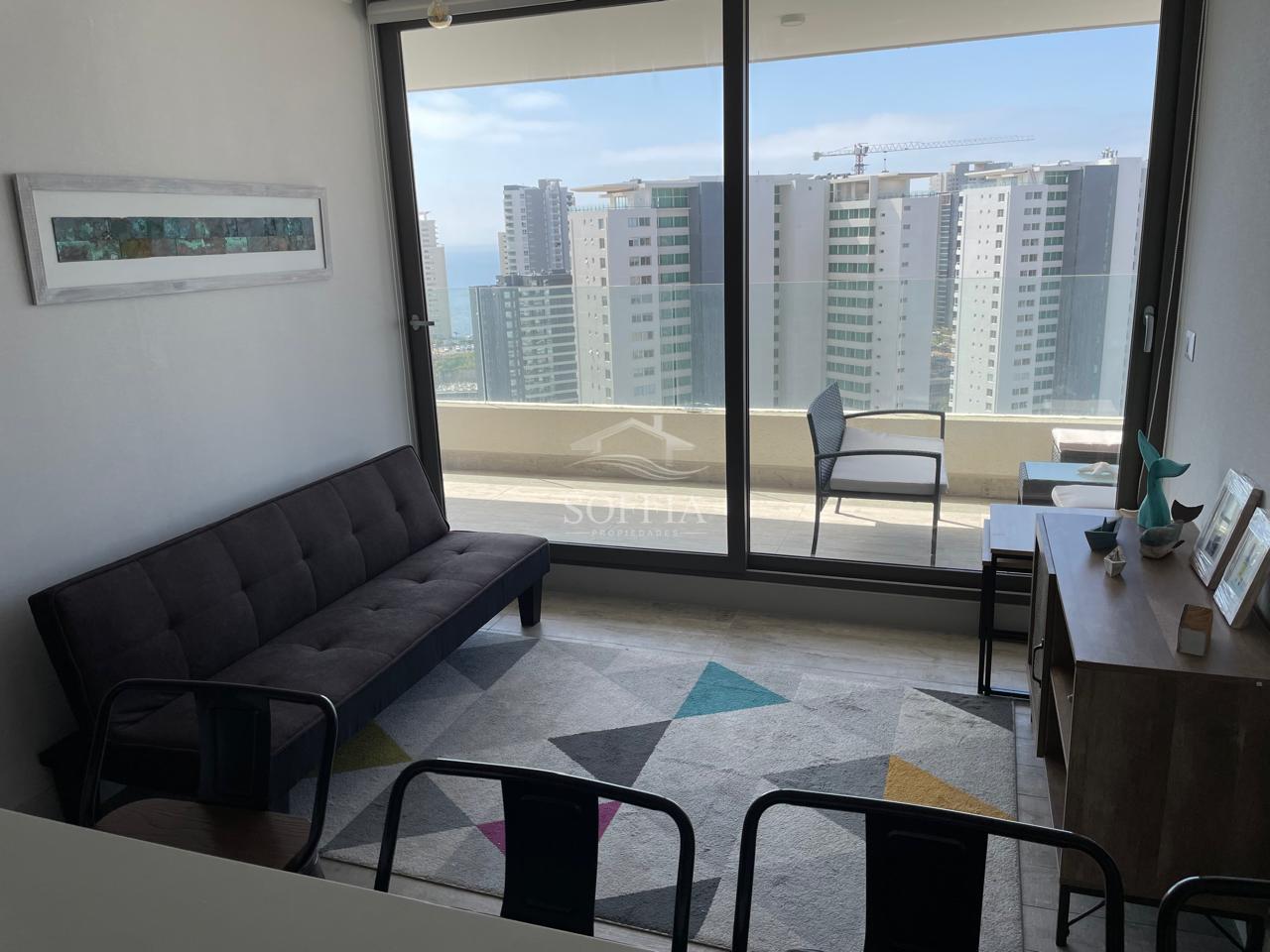 Departamento 2D/2B/1E/1BO,  sin amoblar, Costa de Montemar - Concón
