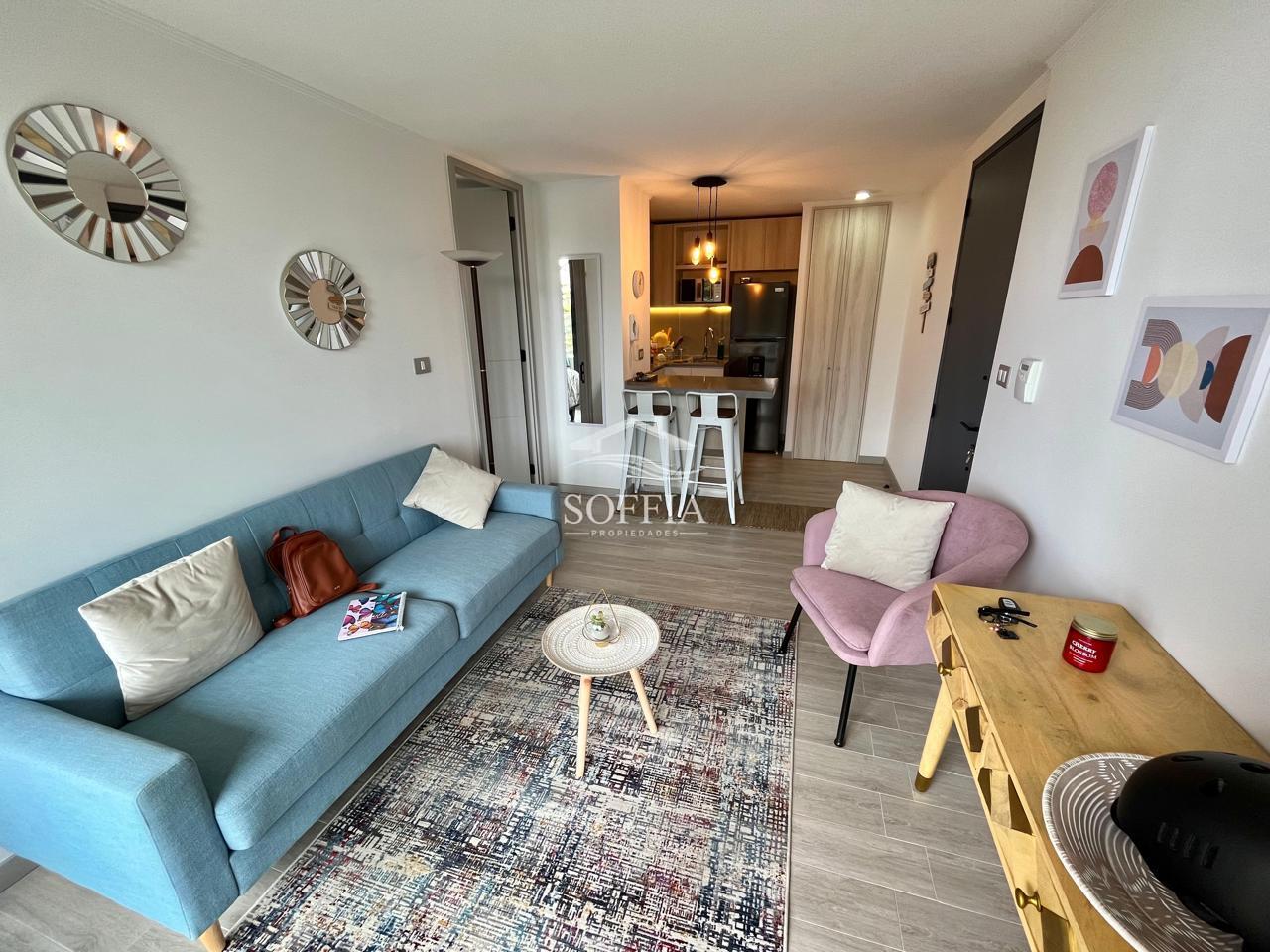 Departamento 1D/1B/1E Amoblado, Costa de Montemar - Concón